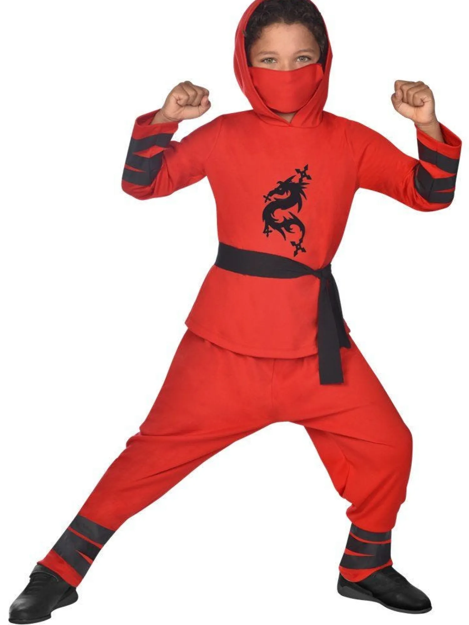 Red Ninja Warrior - Child And Teen Costume<Party Delights Best