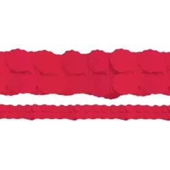 Party Delights Red Paper Garland - 3.65M< Hanging Decorations