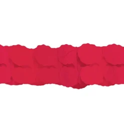 Party Delights Red Paper Garland - 3.65M< Hanging Decorations
