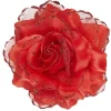 Red Rose Hair Clip With Glitter<Party Delights Best