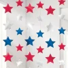 Party Delights Red, Silver & Blue Star Hanging Strings Decorations - 2.1M (6Pk)< Hanging Decorations