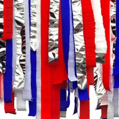 Party Delights Red, White & Blue Crepe Streamer Kit - 6X10M (6Pk)< Hanging Decorations