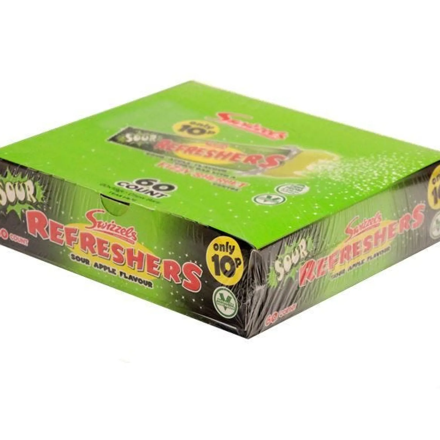 Party Delights Refreshers Chew Bars - Sour Apple Flavour X60< Sweets