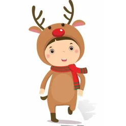 Party Delights Reindeer Cardboard Cutout - 92Cm X 47Cm< Cardboard Cut Outs