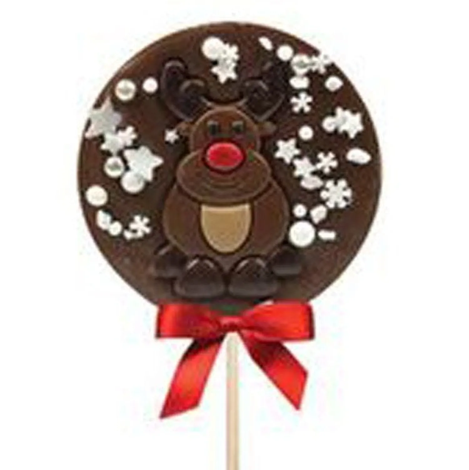 Reindeer Milk Chocolate Lolly - 50G<Party Delights Discount