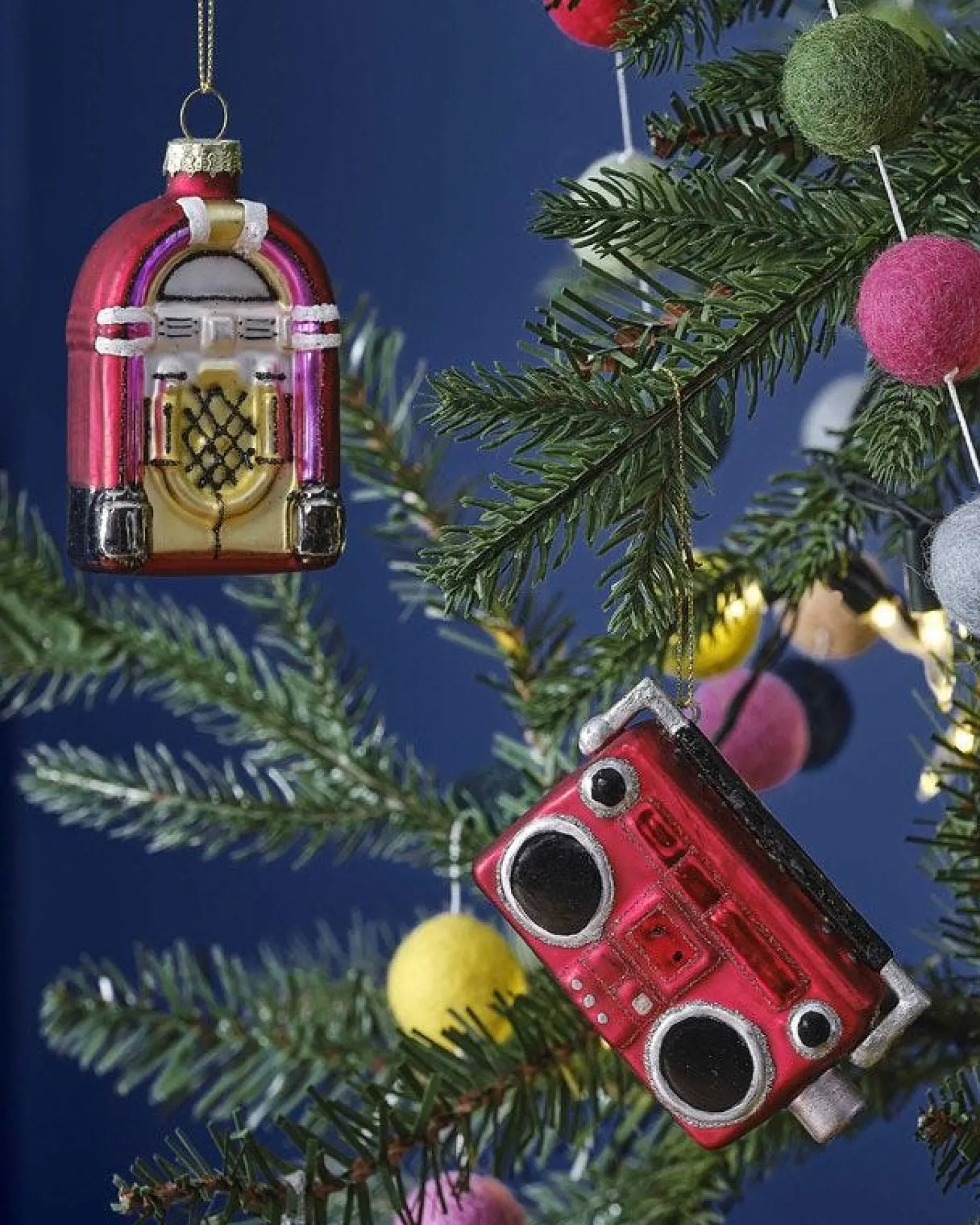 Retro Music Set Tree Decoration<Party Delights Clearance
