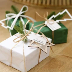 Ribbon, Foliage, Tags & Wooden Present Toppers Set<Party Delights Discount