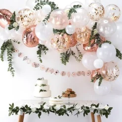 Party Delights Rose Gold Balloon Arch - 70 Balloons< Arches & Clouds
