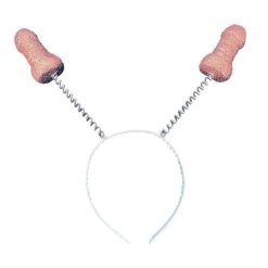 Party Delights Rose Gold Glitter Willy Head Boppers< Hats & Headwear