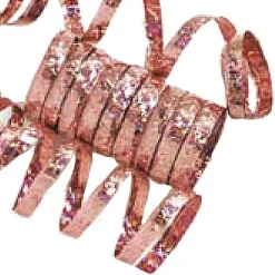 Party Delights Rose Gold Holographic Streamers - 10 Coils< Hanging Decorations