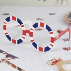 Party Delights Royal Customisable Paper Glasses< Wearables