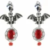 Ruby Bat Earrings<Party Delights
