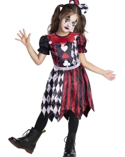 Ruby Jester Girl - Childs Costume<Party Delights Discount