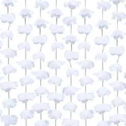 Party Delights Rustic Country White Floral Curtain Backdrop< Party Backdrops