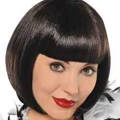 Party Delights 20S Black Flapper Wig< Wigs
