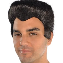 Party Delights 50S Black Wig< Wigs