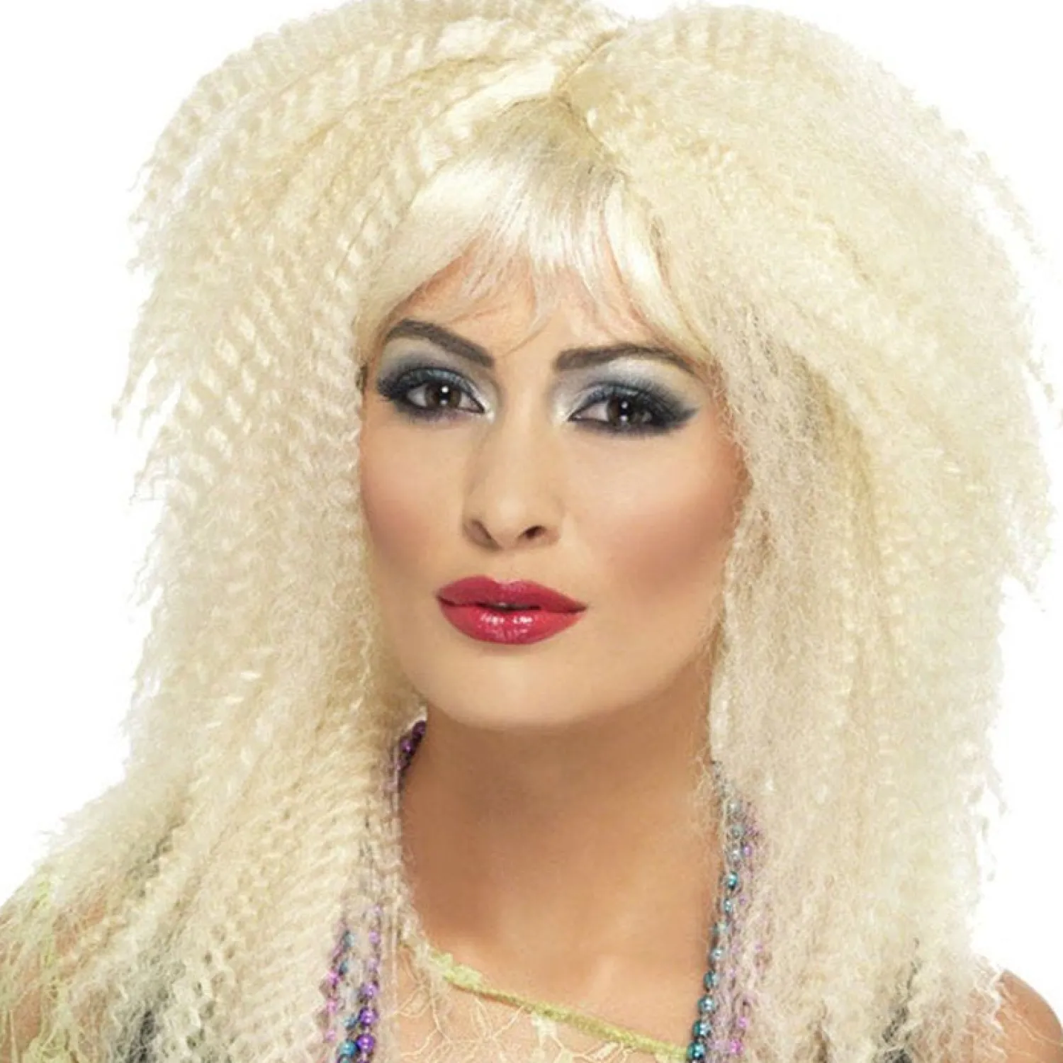 Party Delights 80S Blonde Crimped Wig< Wigs