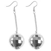 Party Delights 70's Disco Ball Earrings< Costume Props