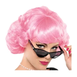Party Delights 50S Pink Wig< Wigs