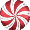 Party Delights Sangria Red Candy Swirl Balloon - 18" Foil< Hanging Decorations