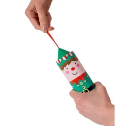 Santa & Friends Pull Pop Crackers - 16Cm (4Pk)<Party Delights New