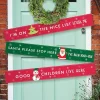 Santa Please Stop Here Paper Door Banners - 1M (3Pk)<Party Delights Best