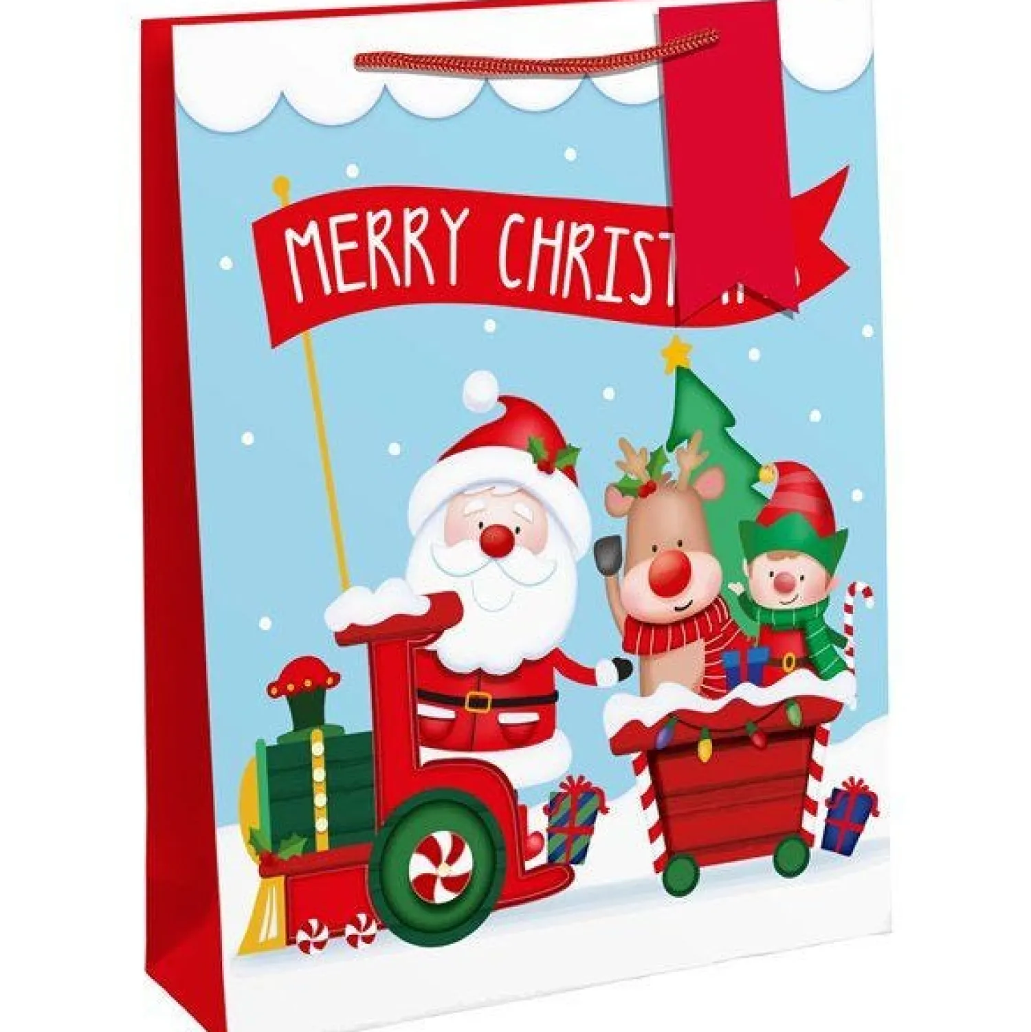 Santa Train Gift Bag - Extra Large<Party Delights Discount