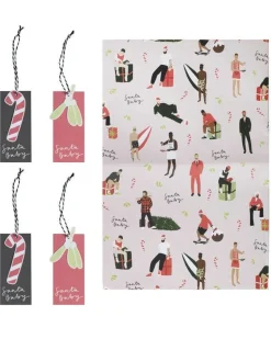 Santa Wrap & Tag Gift Wrap<Party Delights Outlet