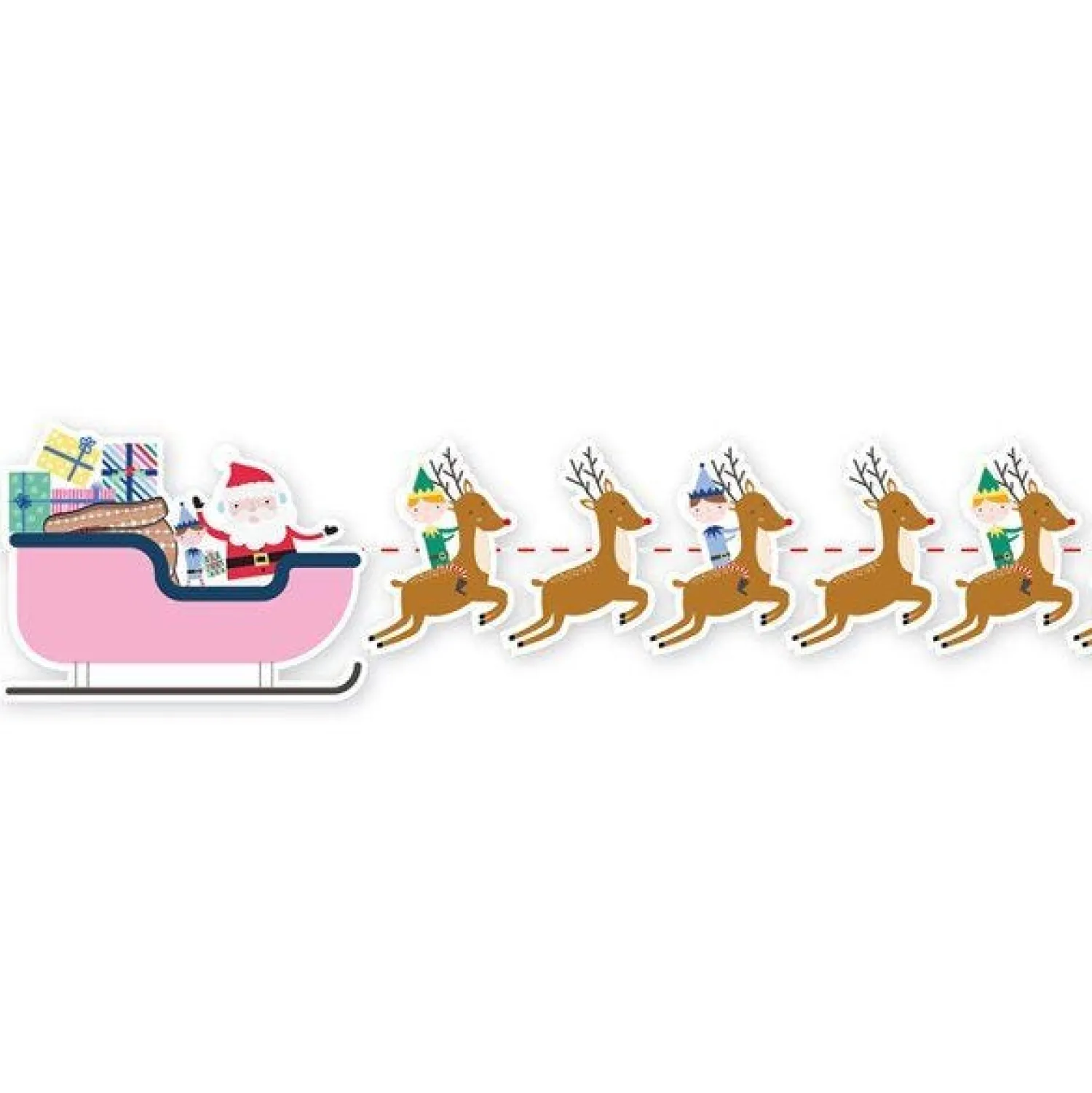 Santa's Sleigh Banner - 2M<Party Delights Outlet