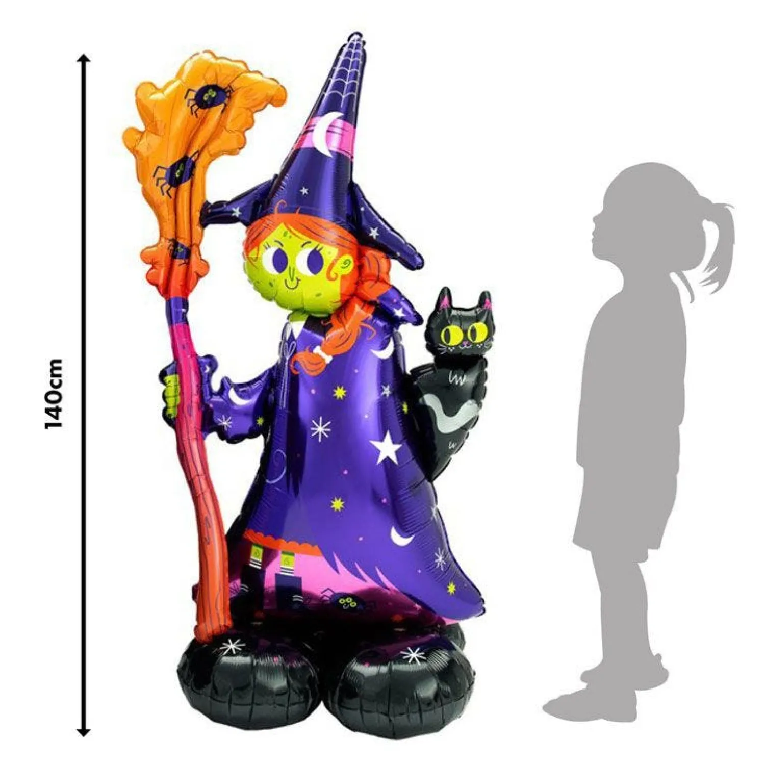Scary Witch Airloonz Balloon - 55"<Party Delights Clearance