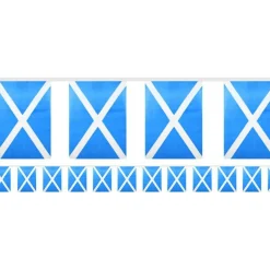 Party Delights Scottish Flag Fabric Bunting - 6M< Bunting