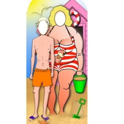 Party Delights Seaside Stand In Photo Prop - 183Cm X 94Cm< Cardboard Cut Outs
