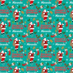Season's Greetings Christmas Personalised Wrapping Paper - 62 X 100Cm Sheet<Party Delights Online
