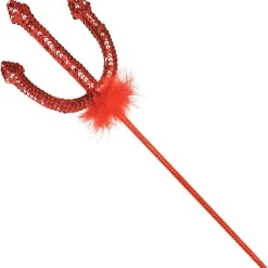Party Delights Sequin Devil Fork - 37Cm< Fake Weapons