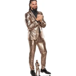Party Delights Seth Rollins Gold Suit Wwe Cardboard Cutout - 186Cm X 65Cm< Cardboard Cut Outs
