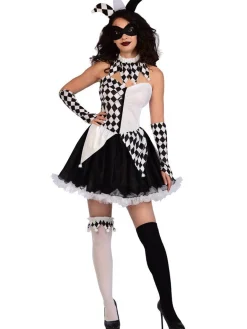 Sexy Jester Lady - Adult Costume<Party Delights Outlet