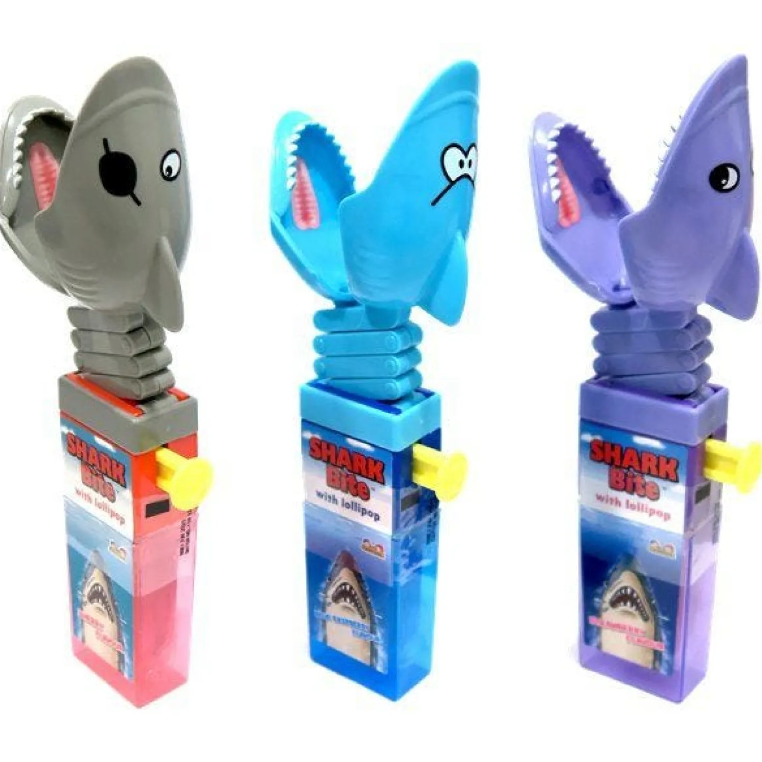 Party Delights Shark Bite Toy With Fruit Flavour Lollipop - 17G< Sweets