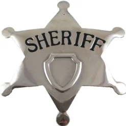 Party Delights Sheriff Metal Badge - 6Cm< Costume Props