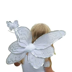 Party Delights Silver & White Glitter Fairy Accessory Kit - Child< Instant Outfits