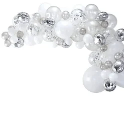 Party Delights Silver Balloon Arch - 70 Balloons< Arches & Clouds