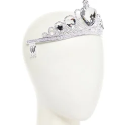Party Delights Silver Clear Gem Tiara - Child< Hats & Headwear