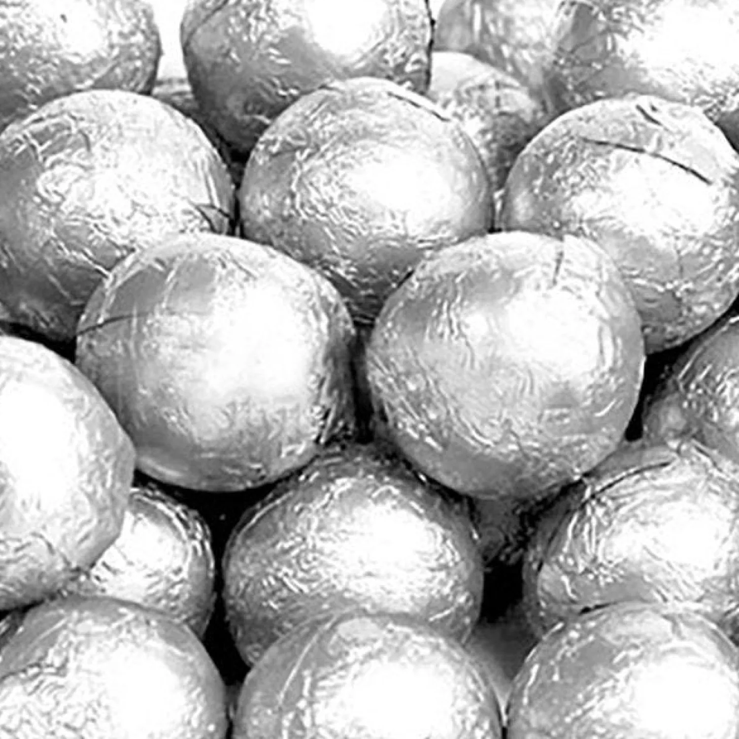 Silver Foil Chocolate Balls - 25Pk<Party Delights Best