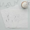 Silver Foiled Merry Christmas Paper Napkin - 33Cm (20Pk)<Party Delights Best