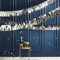 Silver Fringe Foil Garland - 5M<Party Delights Hot