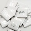 Party Delights Silver 'Mr & Mrs' Chocolate Neapolitans X50< Chocolates