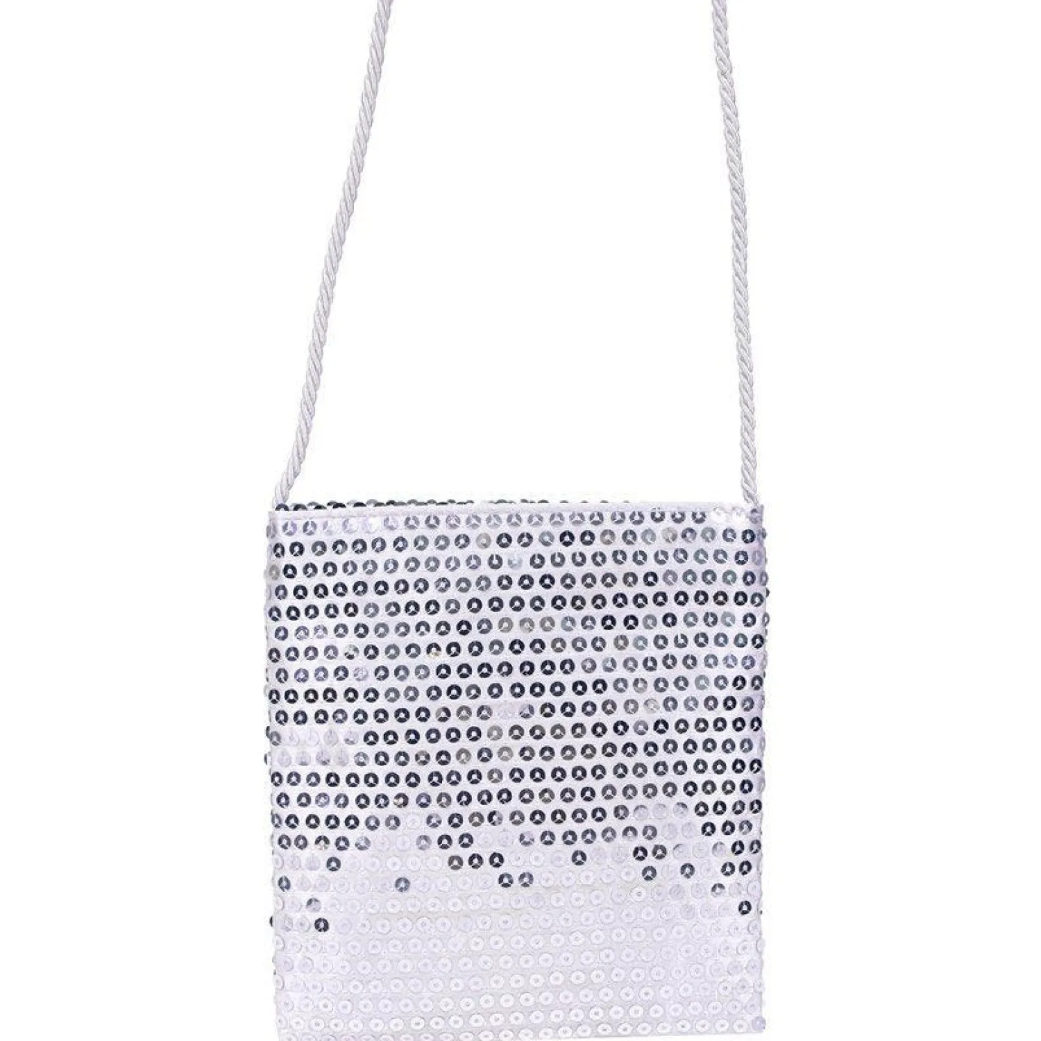 Party Delights Silver Sequin Bag< Costume Props