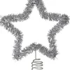 Silver Tinsel Tree Topper<Party Delights Outlet