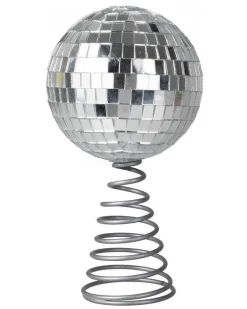 Silver Tree Disco Ball Topper<Party Delights Online