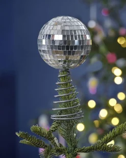 Silver Tree Disco Ball Topper<Party Delights Online
