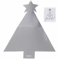 Silver Tree Shaped Grazing Board - 57Cm X 40Cm<Party Delights Discount